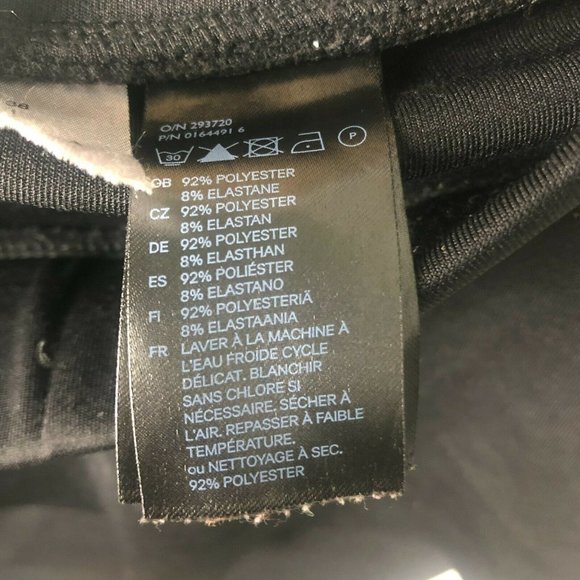 Divided By H&M Peplum Black Mini Skirt Size 8 - Picture 5 of 5